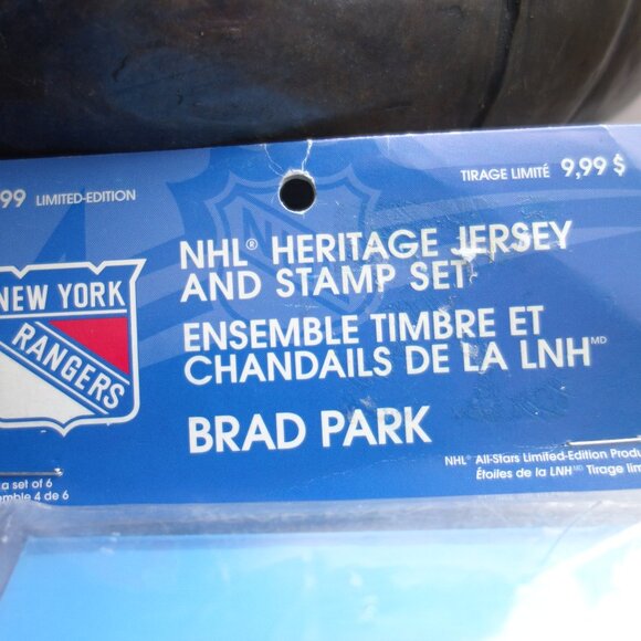 NHL Heritage Jersey and Stamp Set New York Rangers Brad Park  *New in Package* - Picture 7 of 11